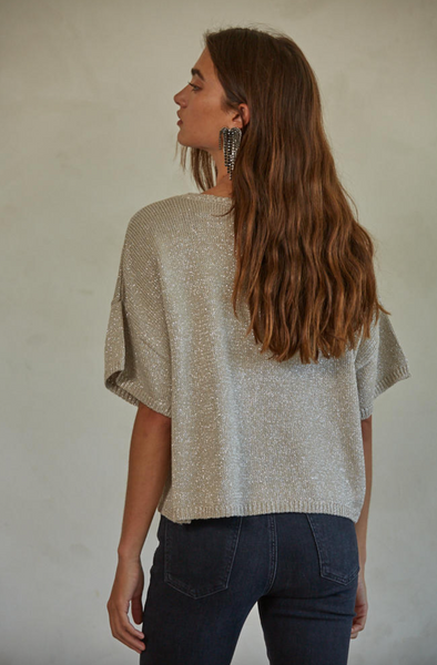 Isadora Top -- Grey Silver