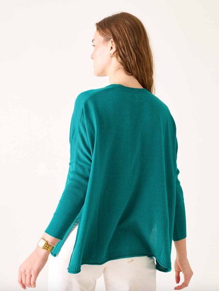 Catalina V-Neck Sweater -- Teal