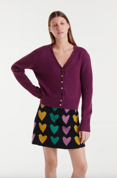 Cole Cardigan -- Burgundy