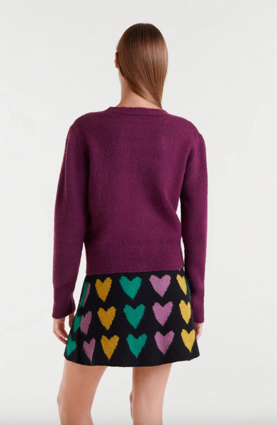 Cole Cardigan -- Burgundy