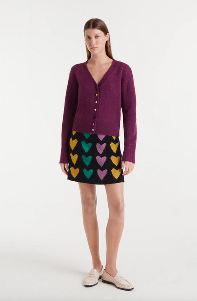 Cole Cardigan -- Burgundy