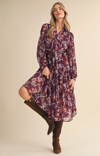 Solea Dress -- Plum