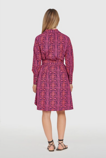 Jane Dress -- Mulberry Stripes