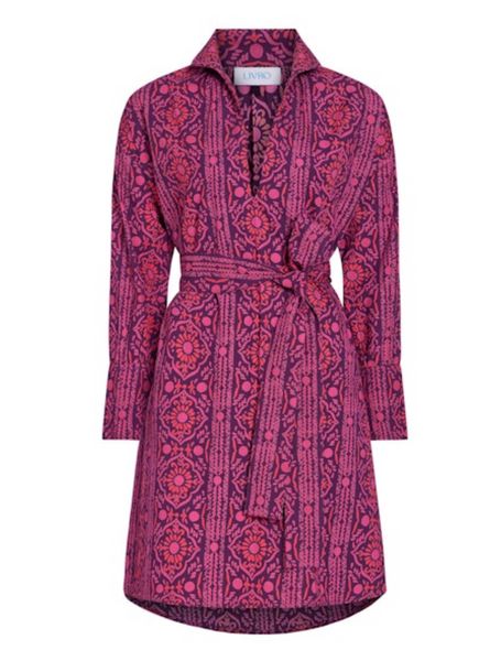 Jane Dress -- Mulberry Stripes