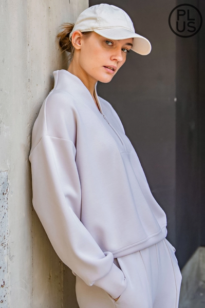 Kayla Sweatshirt -- Mocha Cream