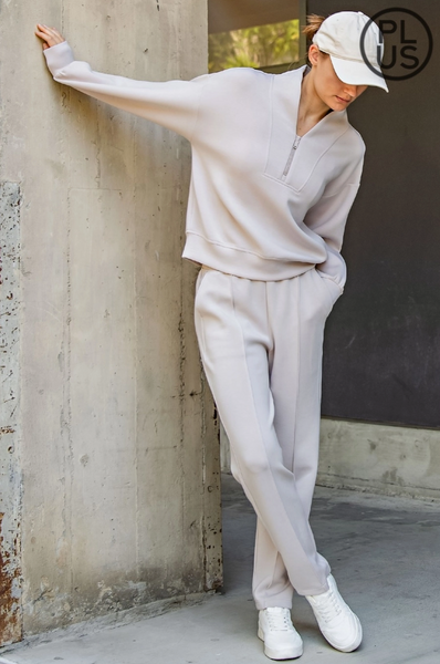 Kayla Sweatshirt -- Mocha Cream