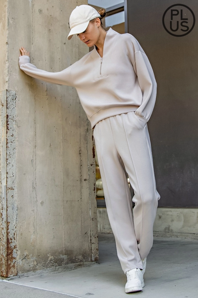 Kayla Sweatshirt -- Mocha Cream