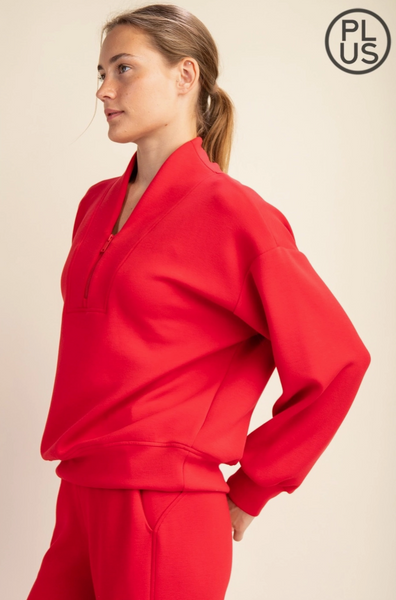 Kayla Sweatshirt -- True Red