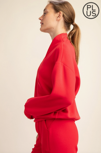 Kayla Sweatshirt -- True Red