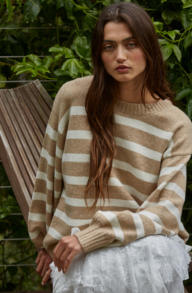 Davis Sweater -- Mocha Ivory