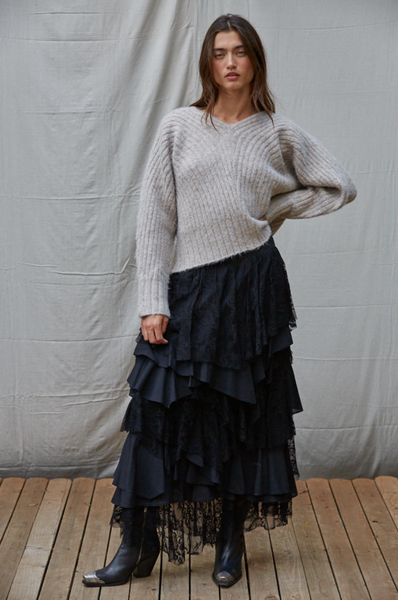 Statement Sweater -- Light Taupe