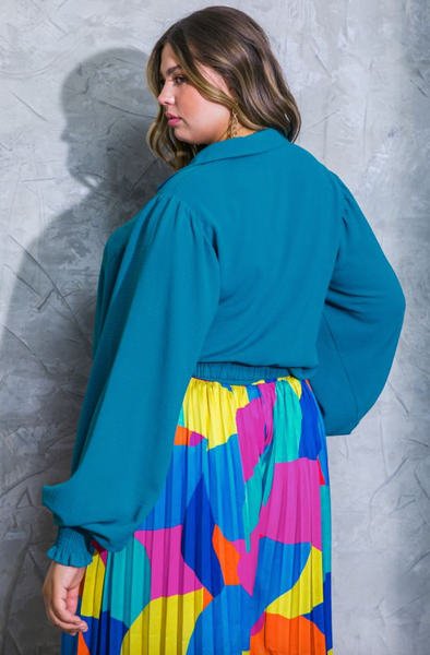 Celebrate Top -- Teal