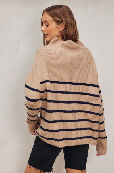 Stella Sweater -- Mocha Navy