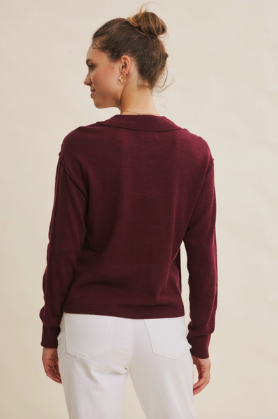 Lindley Sweater -- Burgundy