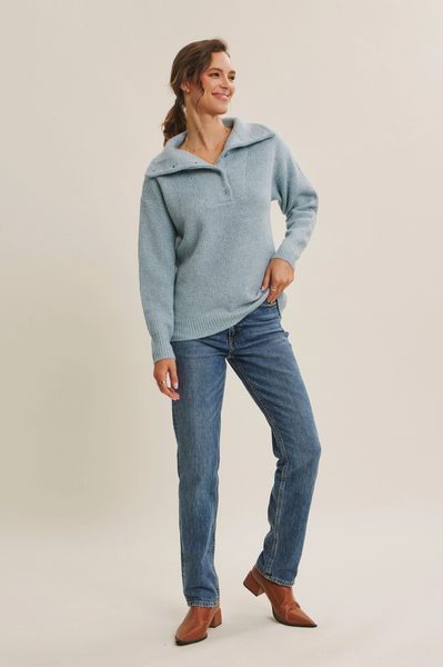Maxton Sweater -- Ice Blue