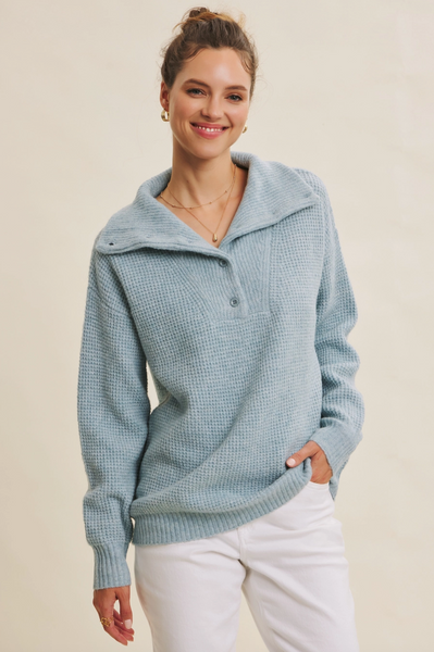 Maxton Sweater -- Ice Blue