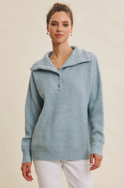Maxton Sweater -- Ice Blue