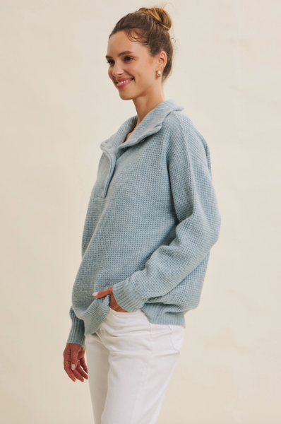 Maxton Sweater -- Ice Blue
