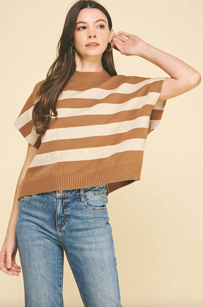 Brandi Top -- Camel Oatmeal