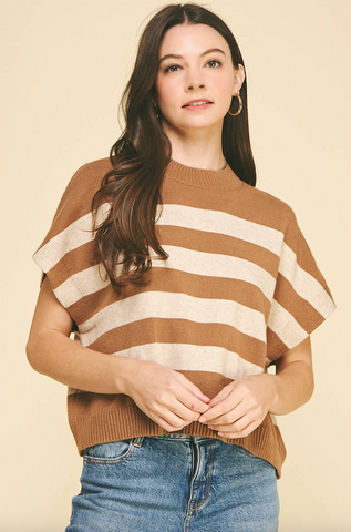 Brandi Top -- Camel Oatmeal