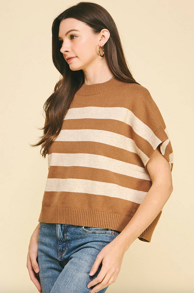 Brandi Top -- Camel Oatmeal