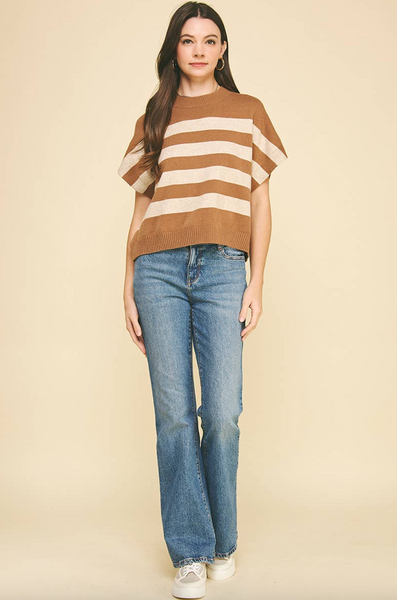 Brandi Top -- Camel Oatmeal