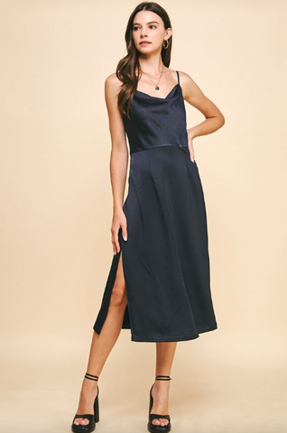 Cairo Dress -- Navy