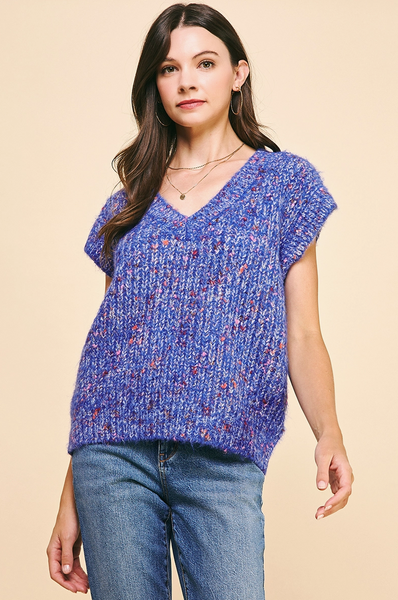 Confetti Top -- Blue