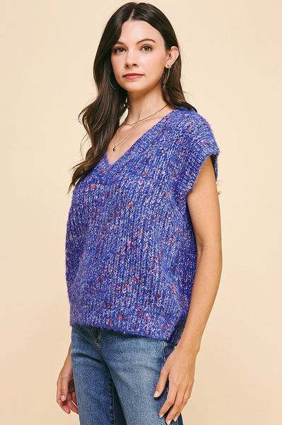 Confetti Top -- Blue