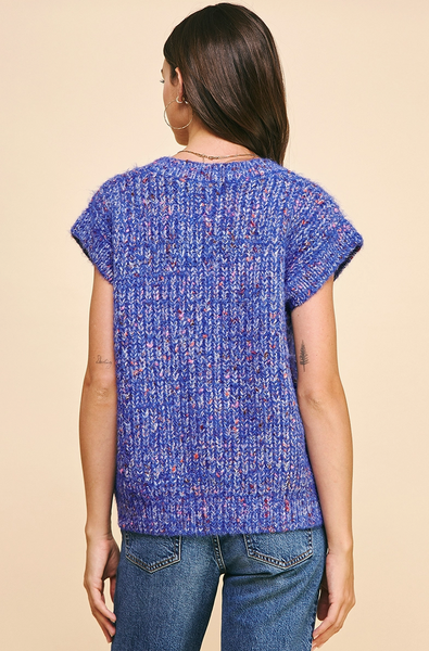 Confetti Top -- Blue