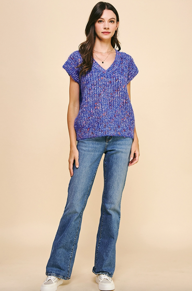 Confetti Top -- Blue