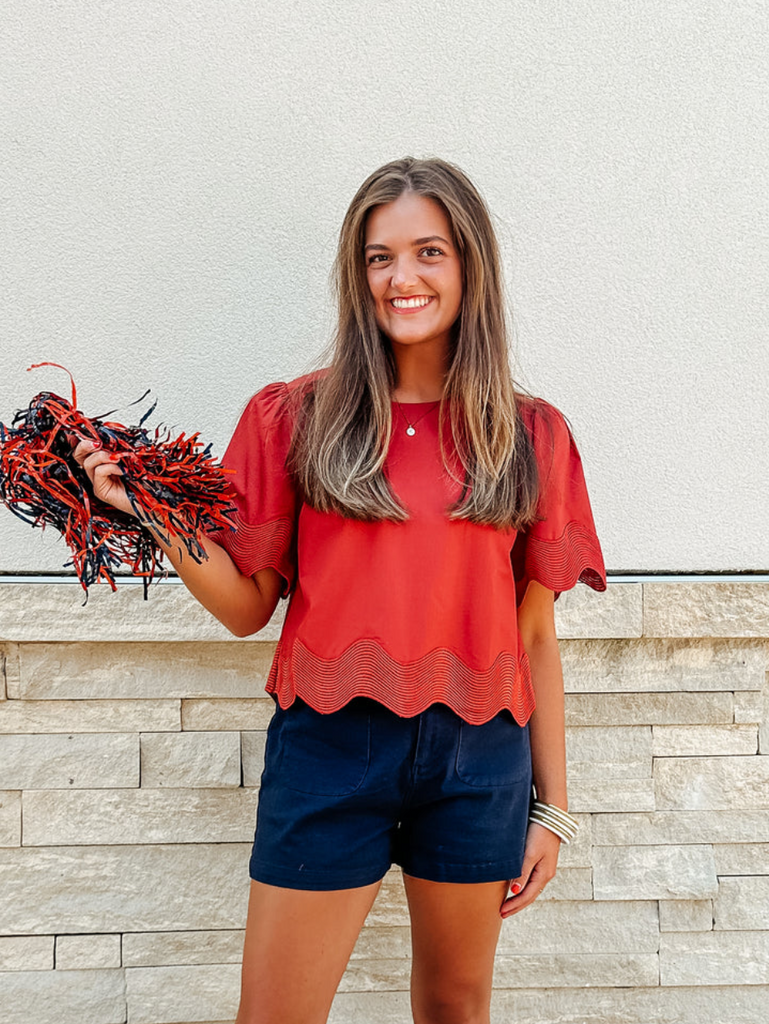 Olandria Top -- Rust