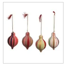 Hand-Painted Paper Mache Finial Ornament - Assorted