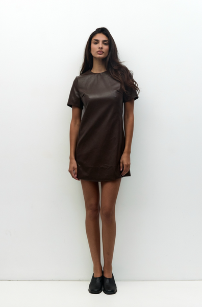 Rebekah Dress -- Brown