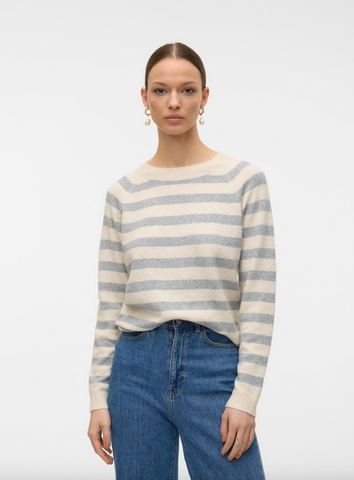Emma Sweater -- Cream Gray