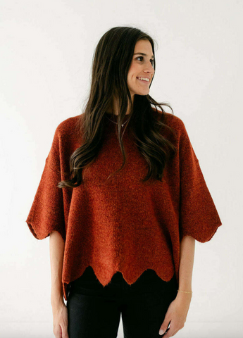 Annie Sweater -- Rust