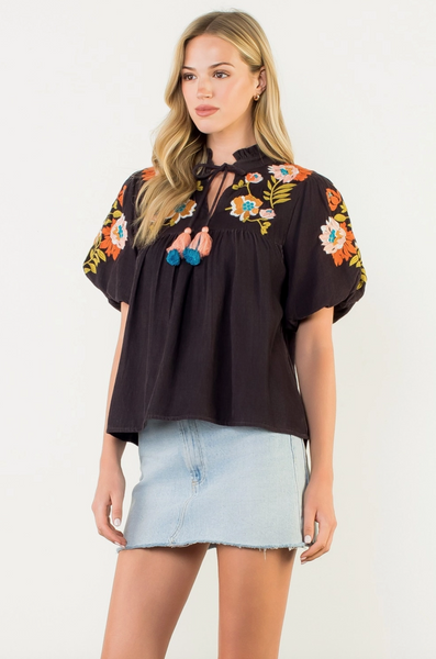 Queens Top -- Chocolate