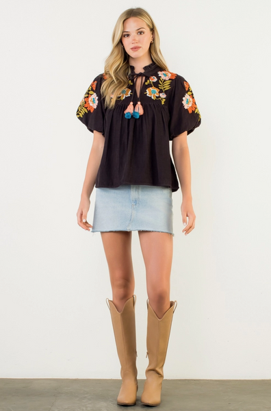 Queens Top -- Chocolate