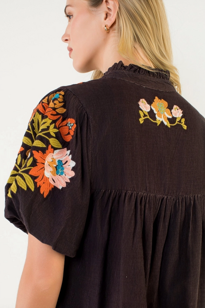 Queens Top -- Chocolate