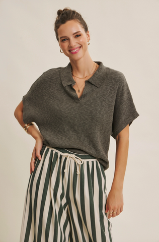 Effortless Top -- Olive