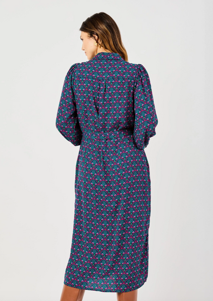 Ava Dress -- Navy