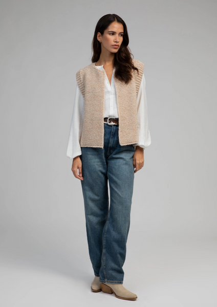 Ginger Vest -- Beige