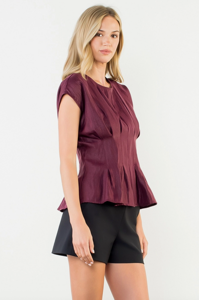 Elizabeth Top -- Burgundy