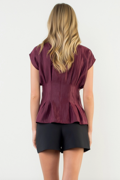 Elizabeth Top -- Burgundy
