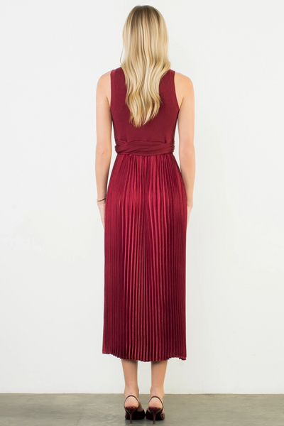 Romantic Dress -- Burgundy