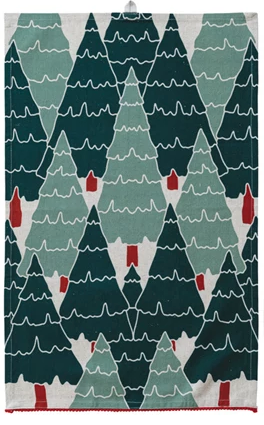 Tea Towel - Christmas Trees