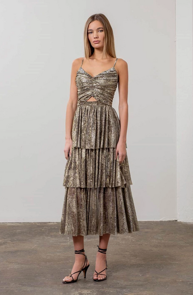 Palmer Dress -- Black Gold