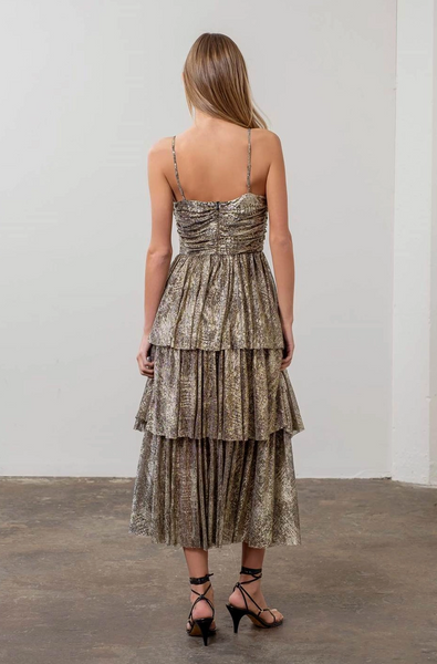 Palmer Dress -- Black Gold