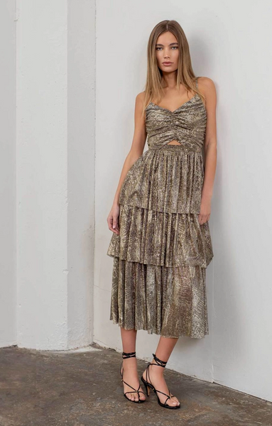 Palmer Dress -- Black Gold