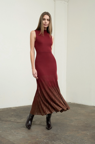 Phoenix Dress -- Oxblood